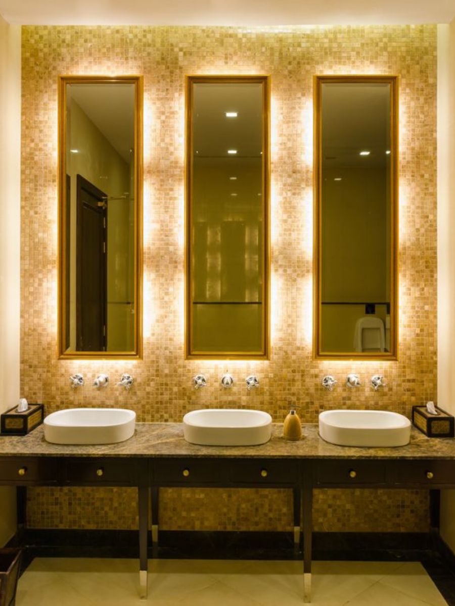 Gold Frame Bathroom Mirror