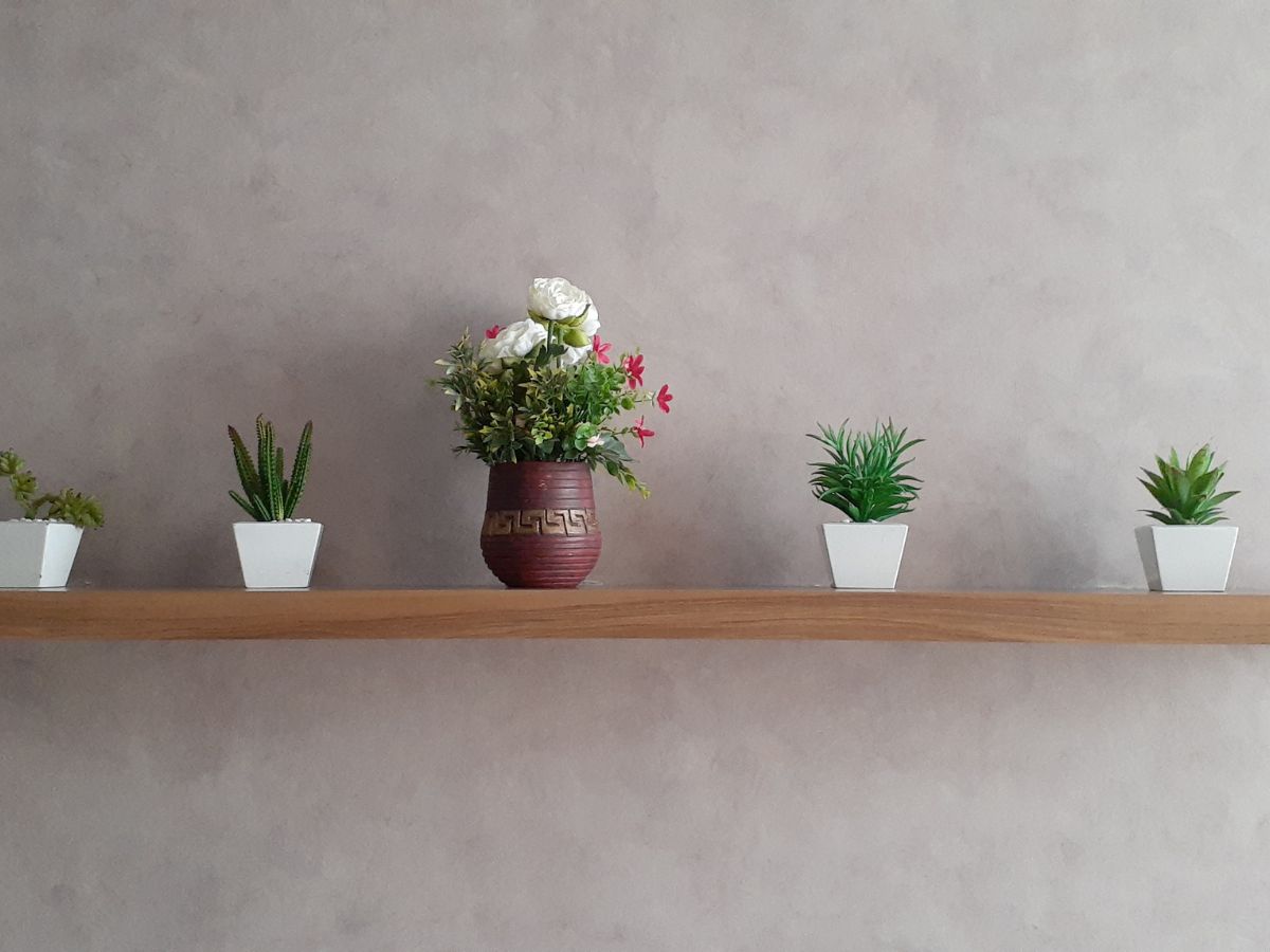 custom mahogany shelf