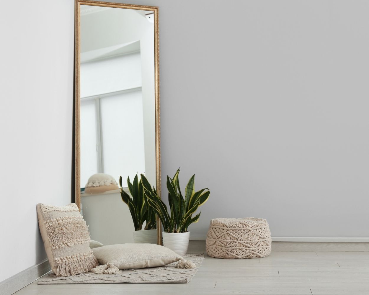 MAL-0893 Gold Framed Mirror for Bedroom