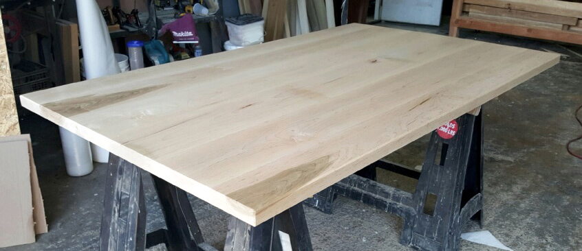 DT-90264 - Maple table top with simple clear finish