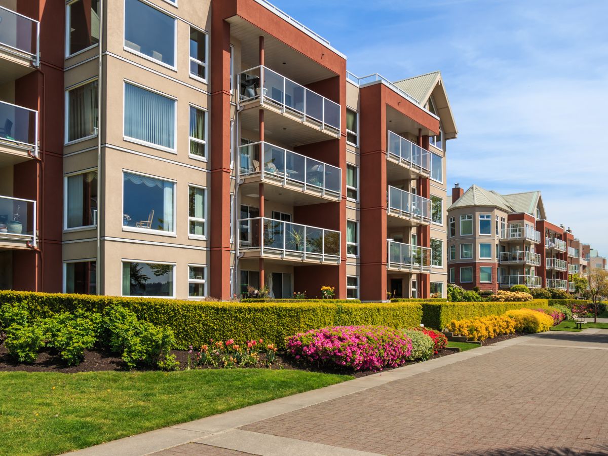 exterior of an apartment building