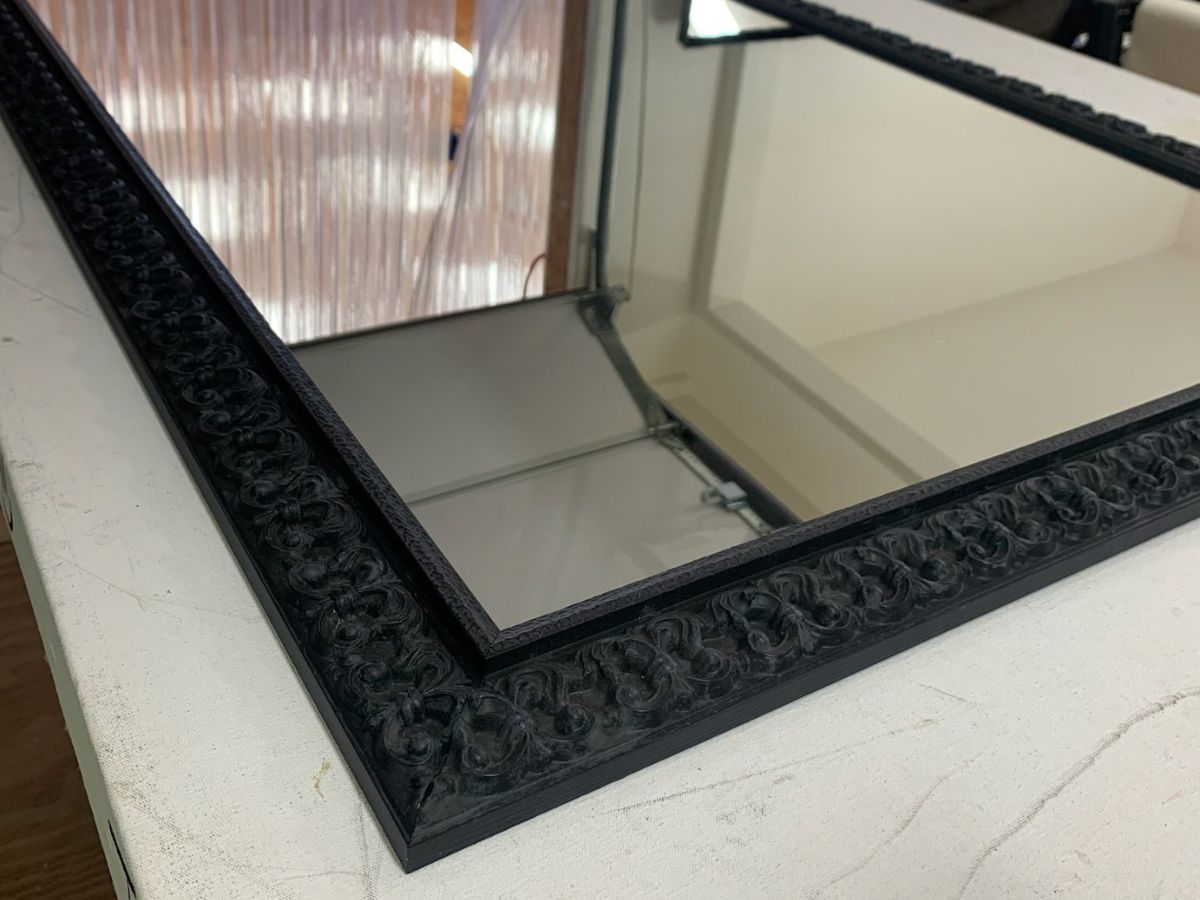 MAL-0389 Black Framed Mirror