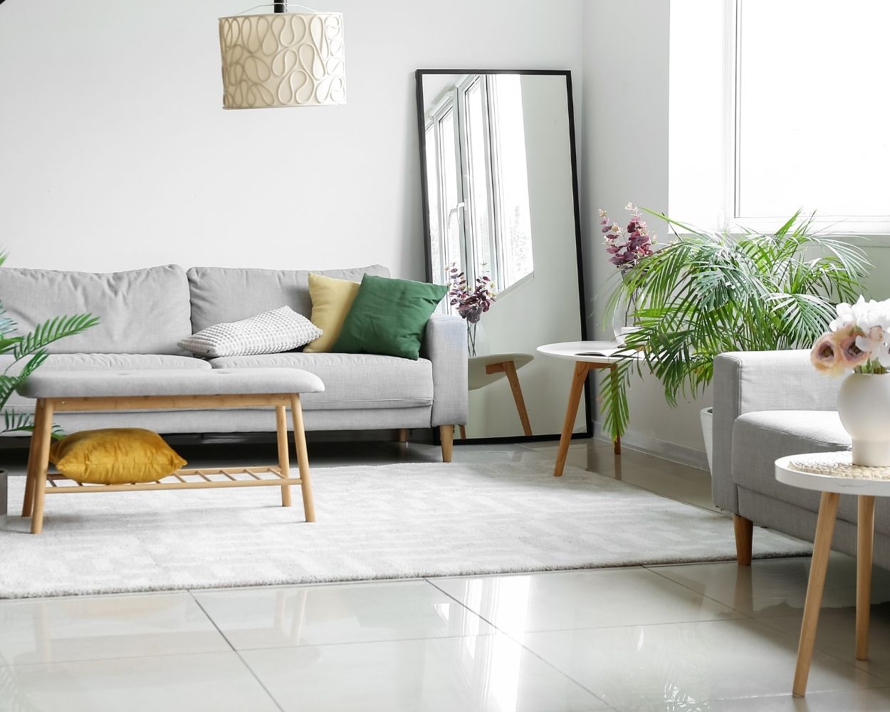 MAL-0399 Black Framed Mirror For Living Room