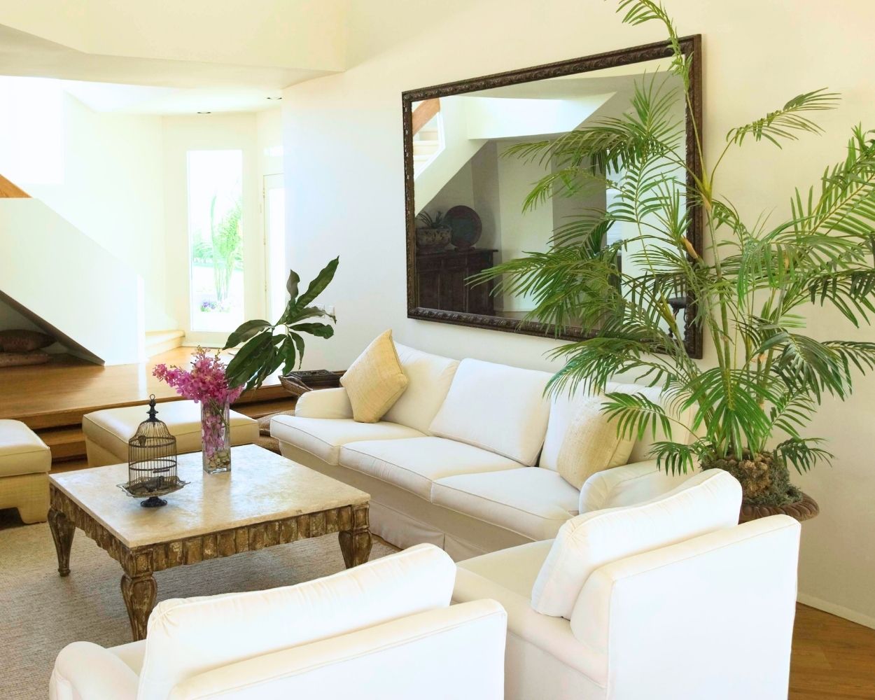 MAL-0389 Black Framed Mirror For Living Room